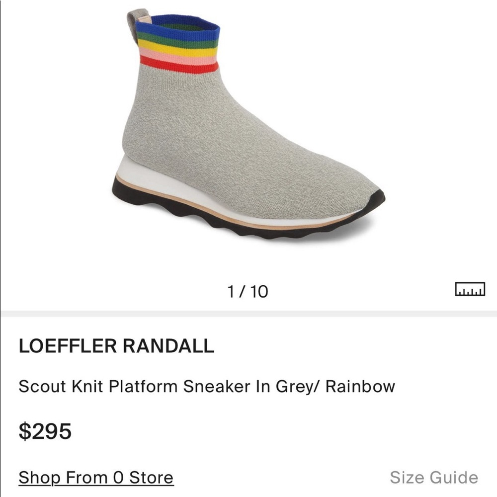 Loeffler Randall knit sneaker bootie size 10.5
